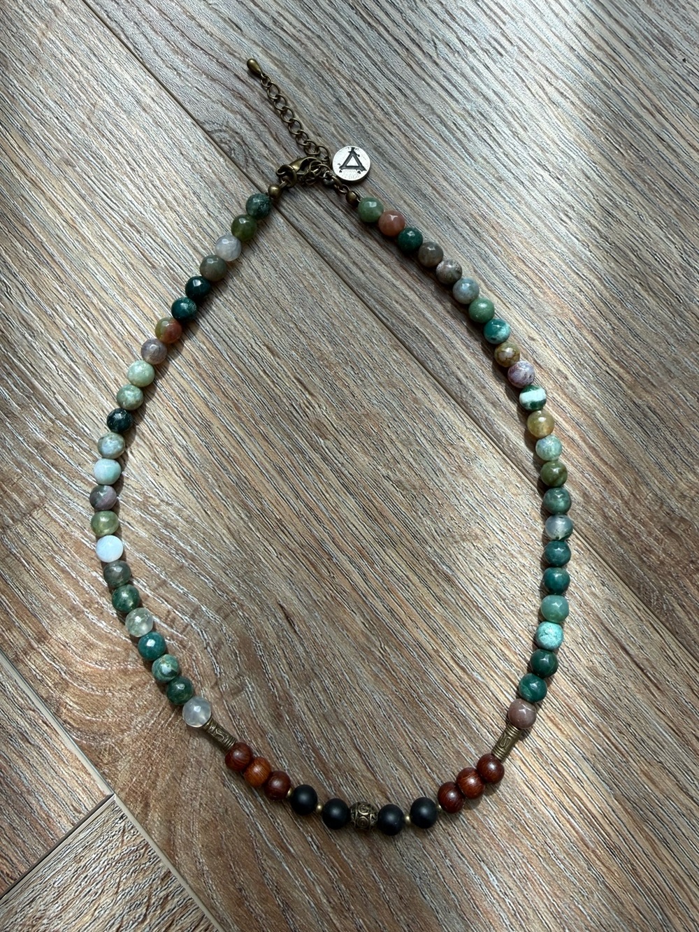 Aura Vibe Multicolored Gemstone Beaded Necklace